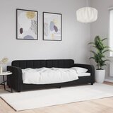  Dnevni krevet crni 80 x 200 cm baršunasti | shoptok.hr