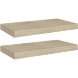 vidaXL Stenske police 2 kosa barva hrasta 50x23x3,8 cm MDF | Shoptok.si