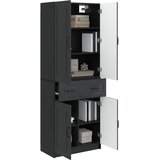  Set ormara 2 kom. Crna Konstruirano drvo | shoptok.hr