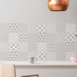 Ambiance Komplet 9 stenskih nalepk Cement Tiles Scandinavian Finnish, 10 x 10 cm | Shoptok.si