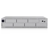 unas-pro-eu 2U rack-mount nas with (7) 2.5/3.5" drive bays and 10 gbps performance designed for large-scale file storage and sharing, (7) 2.5/3.5" hdd / ssd support, 10G sfp+ uplink and (1) gbe RJ45 port