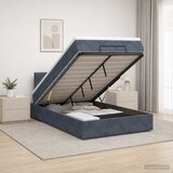  Krevet od pjene s madracem i LED-om Tamnosiva 120 x 190 cm | shoptok.hr