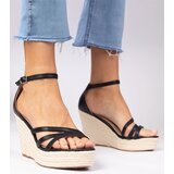 D/CEO marka niezdefiniowana Black espadrille sandals with a wedge Malasia | ePonuda.com