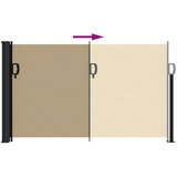  Bočna tenda na uvlačenje bež 120 x 500 cm | shoptok.hr