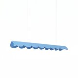 Thoro Svetlo modra aluminijasta LED viseča svetilka BISCUIT &amp;ndash; Slike