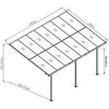 WESTMANN Nadstrešnica za terasu - 435x300 cm (13 02 m²) - BRANDED IN GERMANY | shoptok.hr