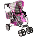  Dječja kolica za lutke 2-u-1 torba za nosiljku pink stars | shoptok.hr