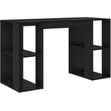  Stol s policom Crni hrast 130 x 50.5 x 75 cm Konstruirano drvo | shoptok.hr