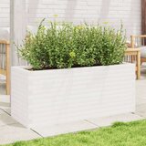  Vrtna sadilica bijela 110x40x45 5 cm od masivne borovine | shoptok.hr