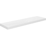  Plutajuća zidna polica visoki sjaj bijela 90x23,5x3,8 cm MDF | shoptok.hr