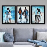 Wallity Set uramljenih slika 3SC80, 3 Dela | ePonuda.com