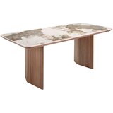 Angel Cerdá Jedilna miza pravokotni porcelanski marmor in oreh, (21250541) | Shoptok.si