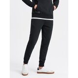 Ombre BASIC men's cotton sweatpants joggers - black Cene