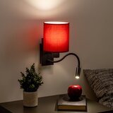  Brilagi-LED Zidna lampa NUBILA 1xE27/25W/230V+LED/3W crna/pompej.crvena | Eponuda.com