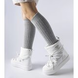 Gemre White insulated snow boots with an elastic band Oslavia | Shoptok.si