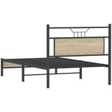 vidaXL Posteljni okvir brez vzmetnice hrast 100x200 cm inženirski les | Shoptok.si