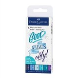 Faber-Castell Flomasteri Pitt Lettering Vibes, 6 komada | shoptok.hr