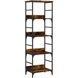 Maison Chic Knjižna omara - Knjižna polica - Knjižni regal dimljen hrast 50x33x153 cm inženirski les, (21723496) | Shoptok.si
