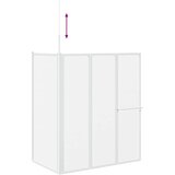  Zaslon za tuš-kadu L-oblika 70 x 120 x 137 cm 4 panela sklopivi | shoptok.hr