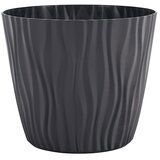  Cvetlični lonec Sahara (Zunanje dimenzije (Ø x V): 14 x 12 cm, Plastika, Antracit) | Shoptok.si
