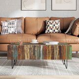  Stolić za kavu od masivnog obnovljenog drva 100 x 50 x 38 cm | shoptok.hr