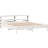 vidaXL Okvir kreveta bez madraca bijeli 180x200 cm od masivne borovine | shoptok.hr