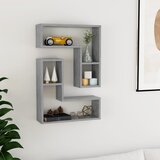 vidaXL Stenska polica 2 kosa betonsko siva 50x15x50 cm iverna plošča Cene