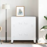  Industrijski sanduk za pohranu bijeli 75 x 40 x 80 cm čelični | shoptok.hr