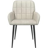 Trpezarijske stolice 4 pcs Baršun Krem 57 x 50 x 85 cm | shoptok.hr