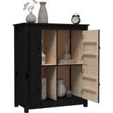  Komoda crna 83 x 41,5 x 100 cm od masivne borovine | Eponuda.com