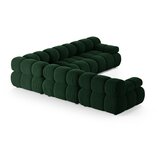 Micadoni Temno zelena žametna kotna sedežna garnitura Bellis – | Shoptok.si