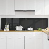  Kuhinjski zid 2 pcs Crna 100 x 50 cm Staklo otporno na udarce | Eponuda.com