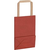 Papirnate vrećice 250 kom s ručkama crvene 15x8x21 cm | shoptok.hr