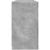  Komoda s LED svjetlima siva boja betona 142,5x37x67 cm Slike