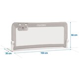 Nukido sigurnosna ogradica za krevet 150 x 66 x 35 cm siva | shoptok.hr