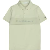 Calvin Klein Jeans Majica pastelno zelena / temno zelena