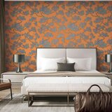 DUTCH WALLCOVERINGS zidna tapeta s uzorkom bora plavo-narančasta Cijene
