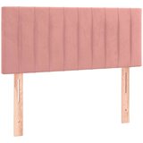 vidaXL Krevet box spring s madracem LED ružičasti 80x200 cm baršunasti | shoptok.hr