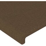  Uzglavlje tamnosmeđe 80x5x118/128 cm od tkanine | shoptok.hr