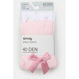 Sinsay Najlonke s mašnom i cvjetnim motivom 2 pack | shoptok.hr