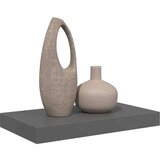 vidaXL Stenska polica visok sijaj siva 40x23x3,8 cm MDF, (20765139) | Shoptok.si