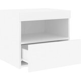  Noćni ormarići s LED svjetlima 2 kom bijeli 50 x 40 x 45 cm | shoptok.hr