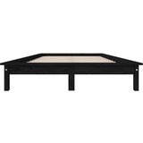  Za krevet crni 200 x 200 cm od masivne borovine | shoptok.hr