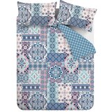 Catherine Lansfield Plava posteljina za bračni krevet/za produženi krevet 230x220 cm Boho Patchwork – | shoptok.hr