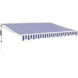 Maison Chic Avtomatsko zložljiva tenda - Senčniki modra in bela 3x2,5 m, (22038850) Cene