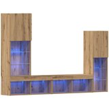 TV ormar S LED lampica 4 pcs hrast artisan Konstruirano drvo | Eponuda.ba