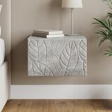  Noćni ormarić za montažu na zid Betonska siva 49 x 34,5 x 20 cm | shoptok.hr