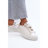 S. BARSKI Women's Leather Platform Sneakers with Decorative Buttons D&A | shoptok.hr