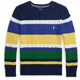 Polo Ralph Lauren Otroški bombažen pulover zelena barva, 323941097001