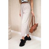Kesi Włoski Trousers with pockets Summer Punto beige | Shoptok.si